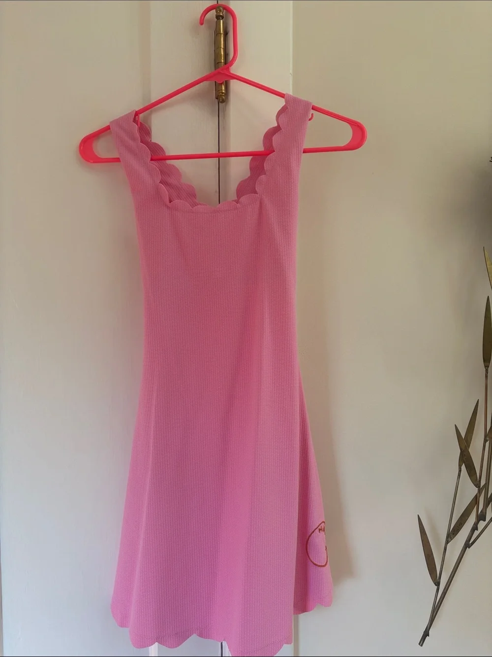 Marysia Swim Pink Scalloped Tank Active Dress